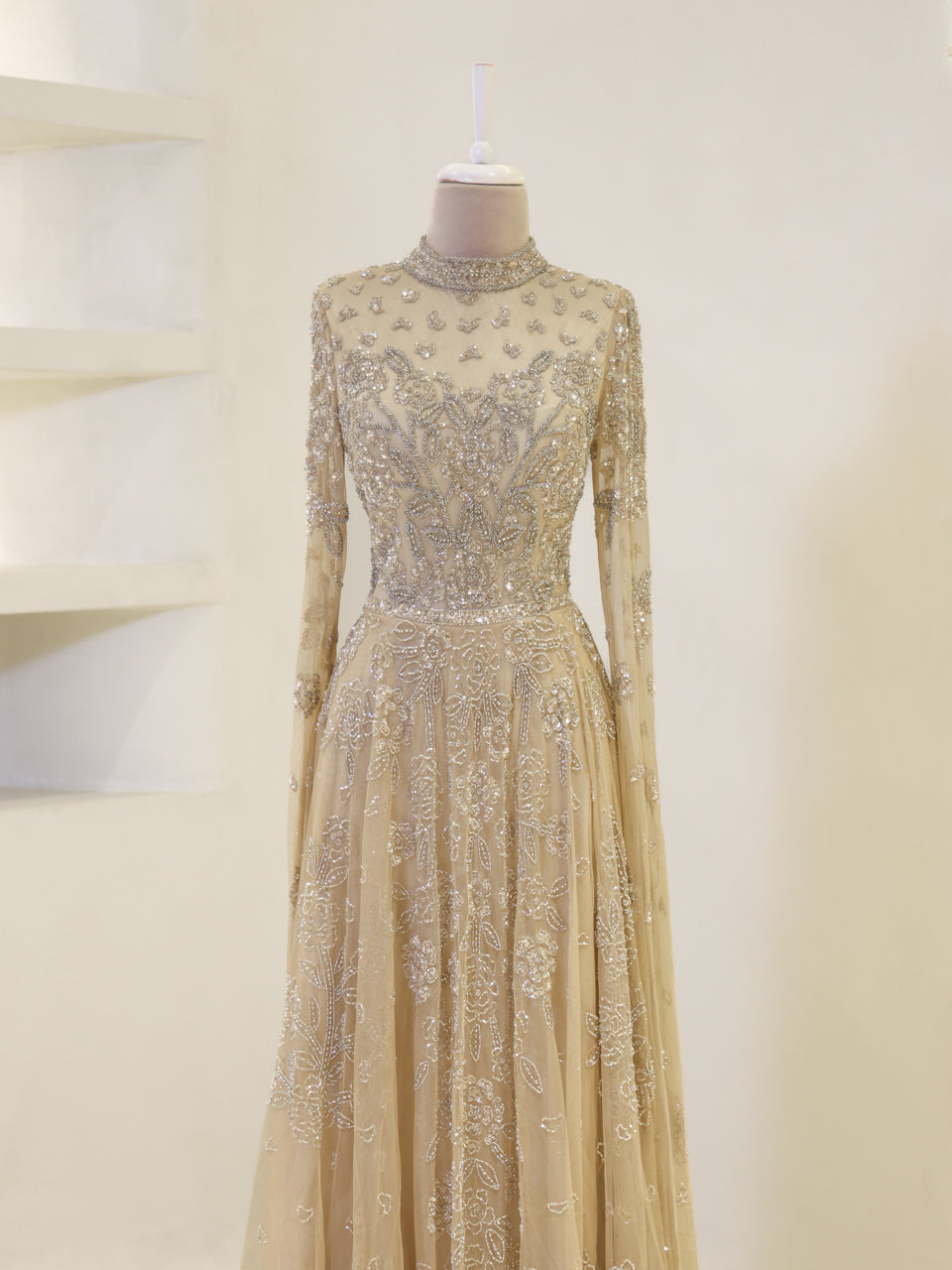 Lulua Couture Evening Dress - Gold - view 2