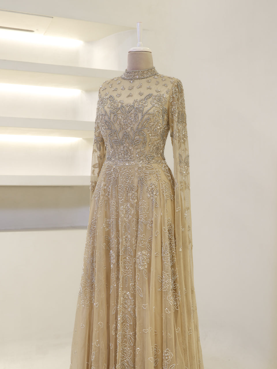 Lulua Couture Evening Dress - Gold - view 3
