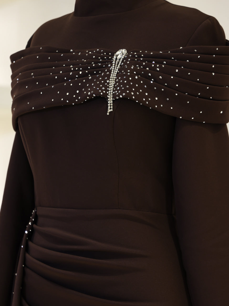 Carmielle Evening Dress - Brown - view 4