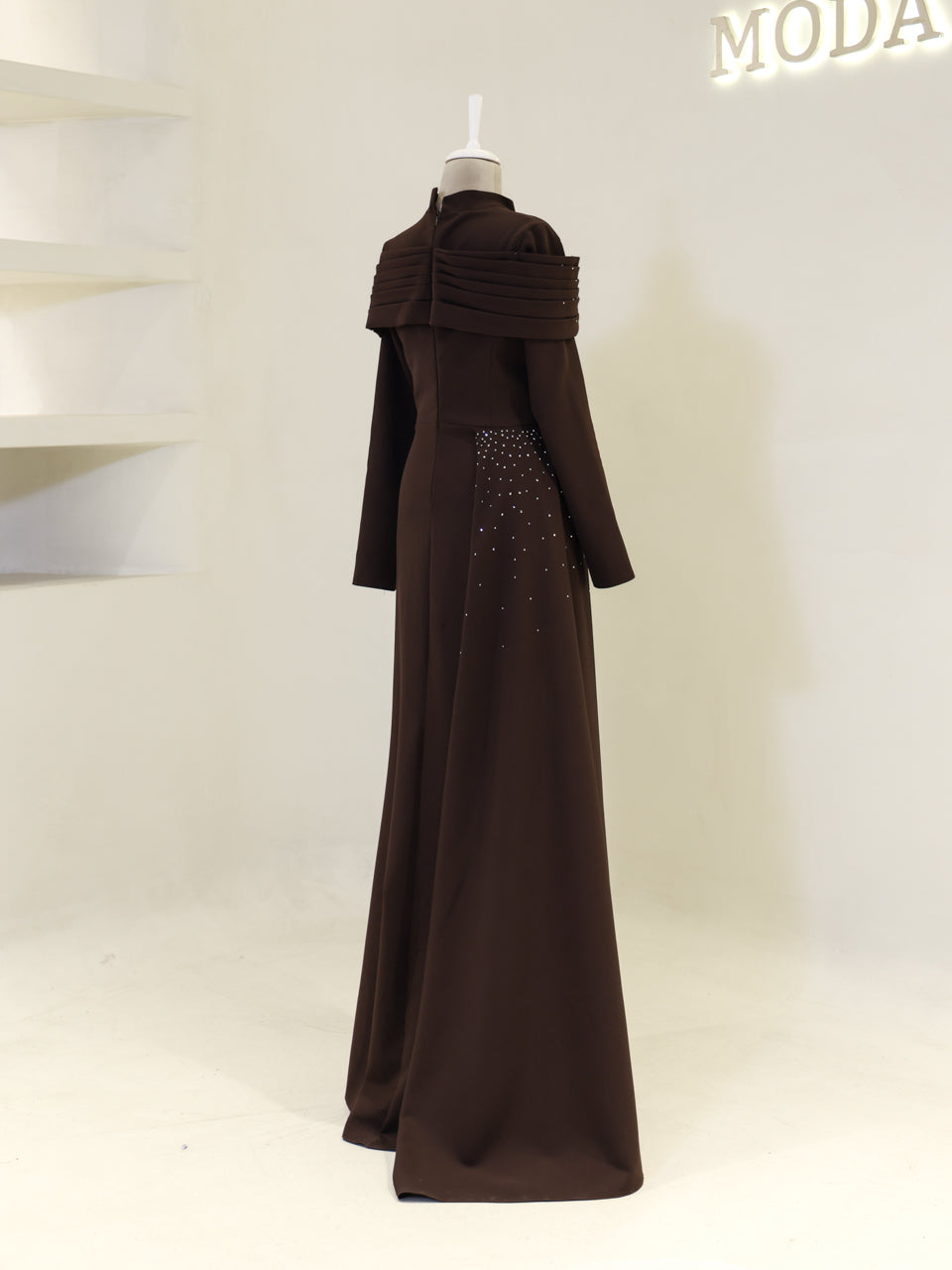 Carmielle Evening Dress - Brown - view 5