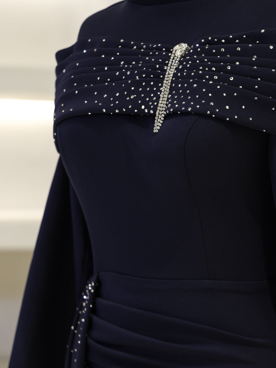 Carmielle Evening Dress - Navy - view 4