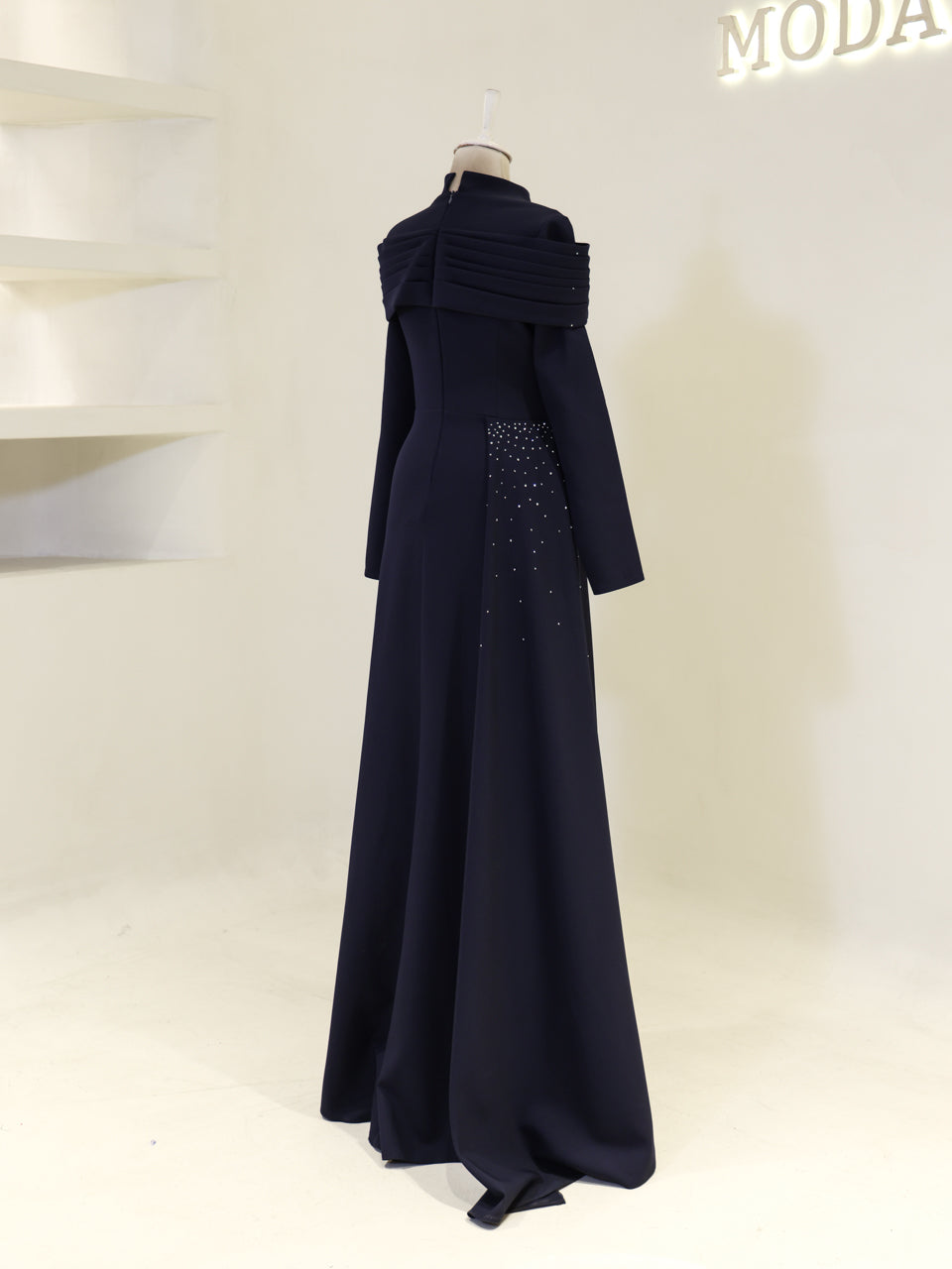 Carmielle Evening Dress - Navy - view 5