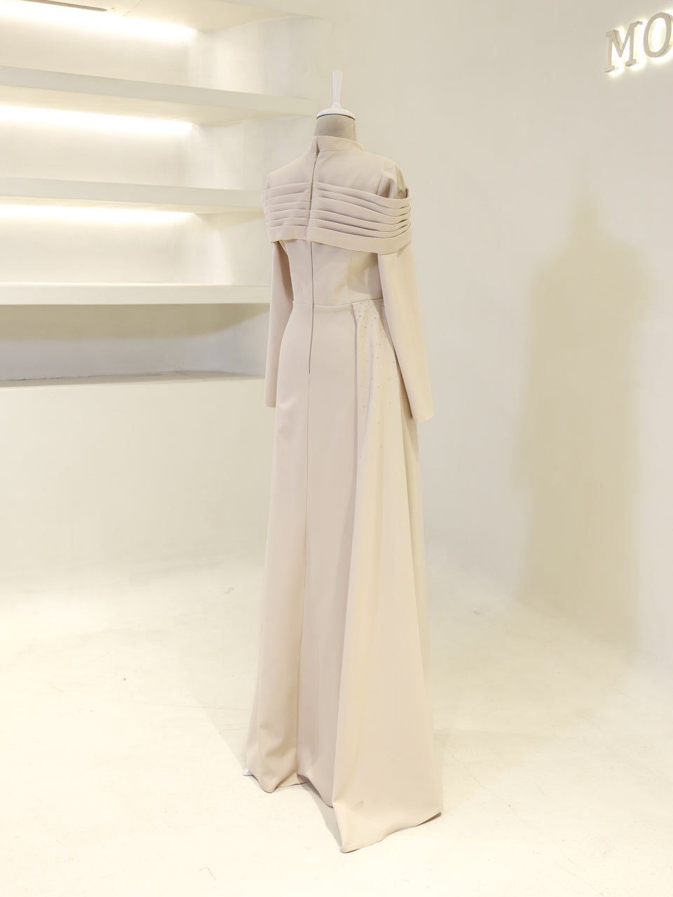Carmielle Evening Dress - Beige - view 5