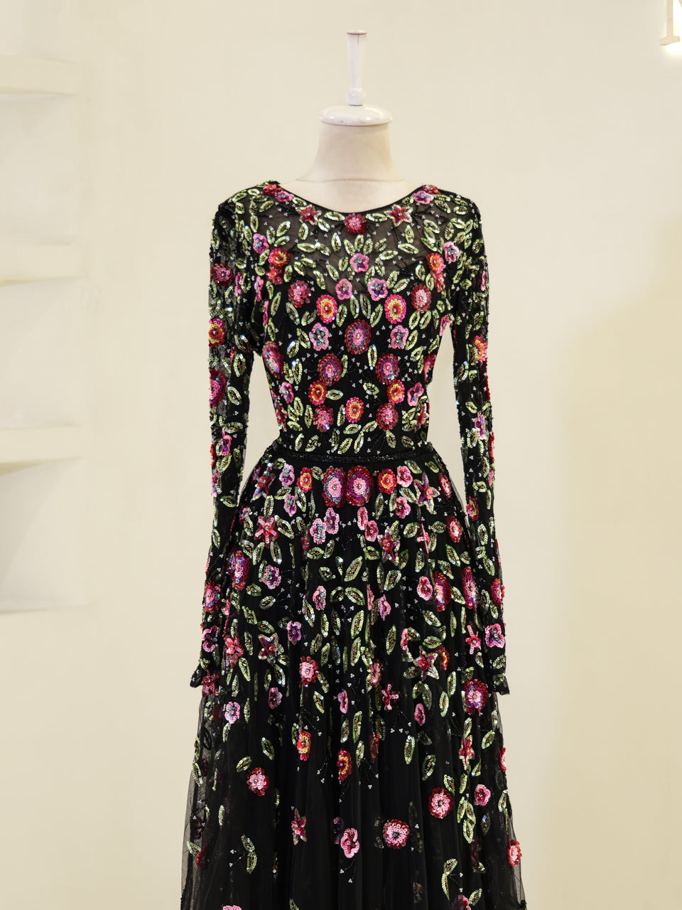 Couture Jasmine Evening Dress - Black - view 2