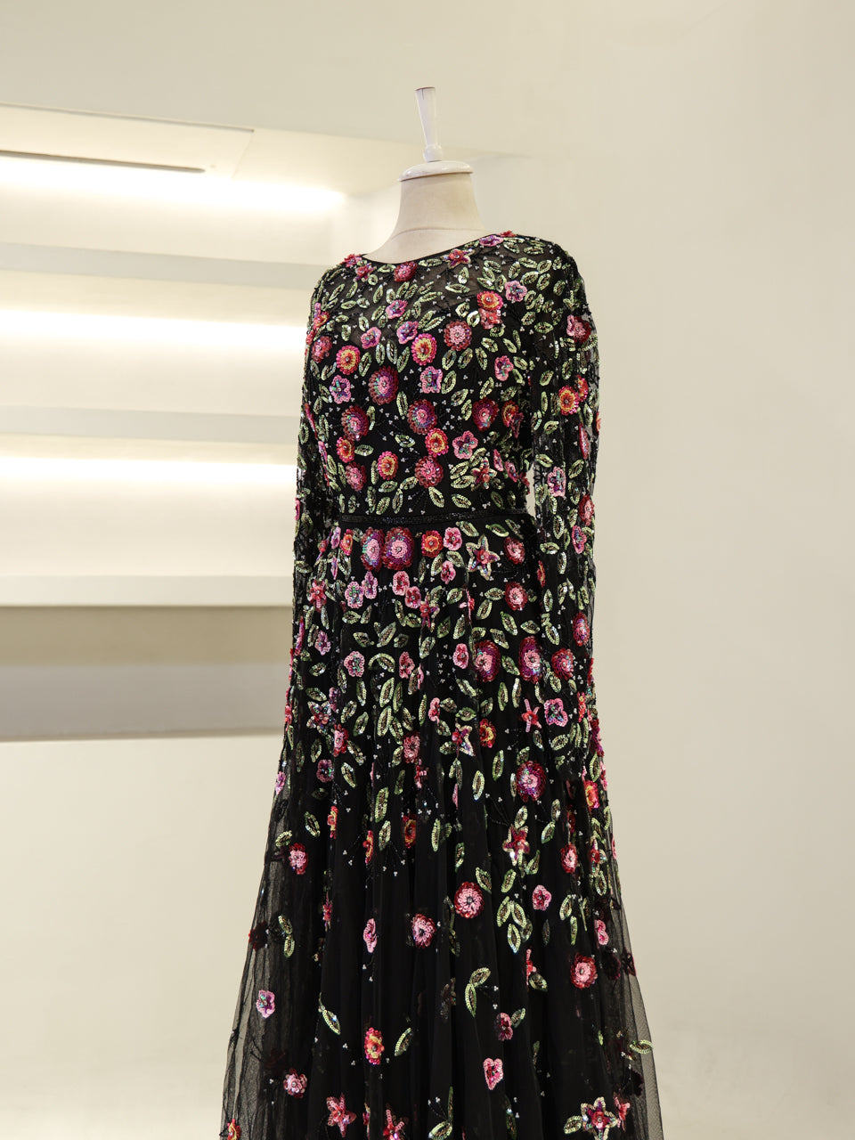 Couture Jasmine Evening Dress - Black - view 3