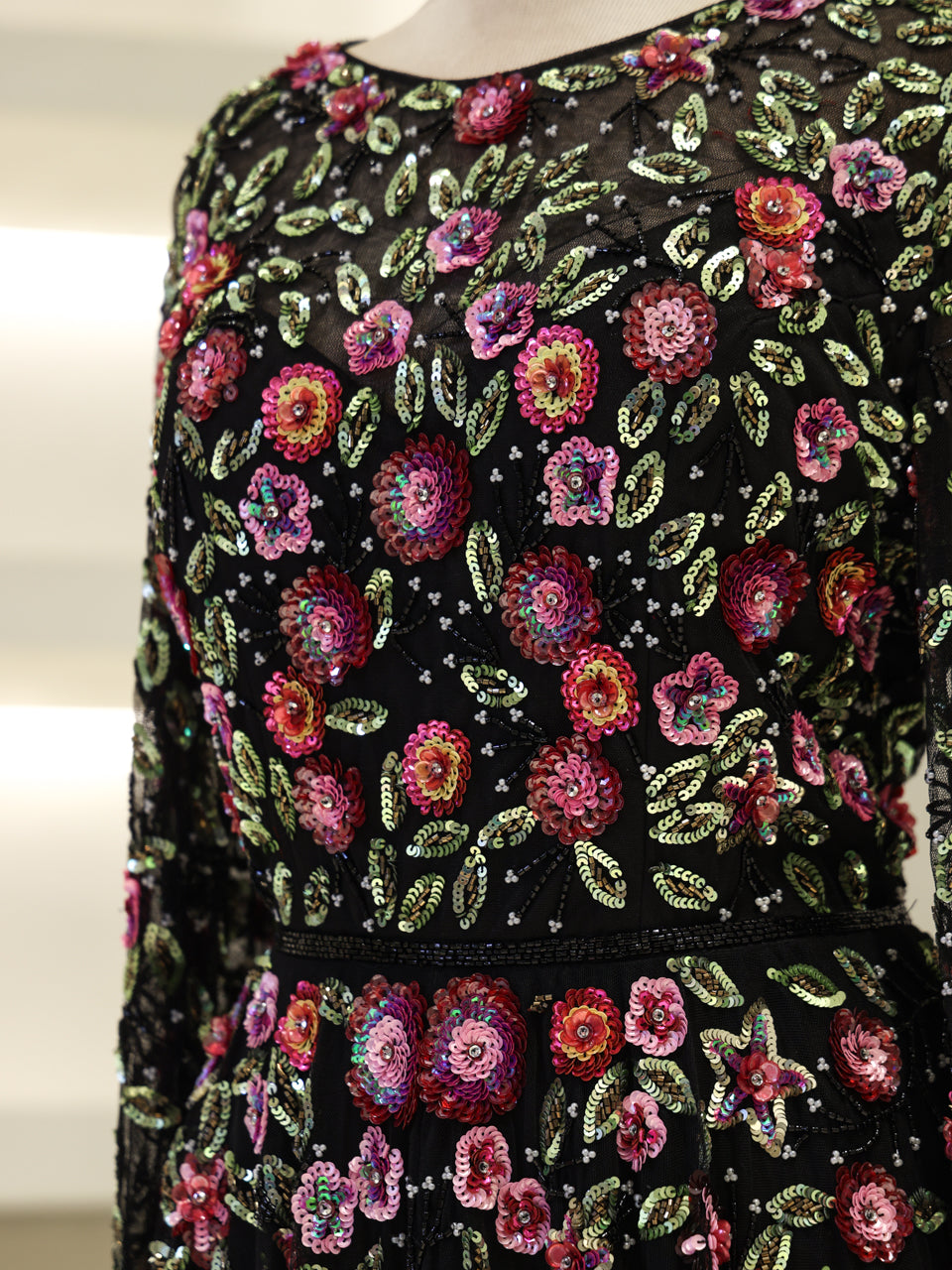 Couture Jasmine Evening Dress - Black - view 4