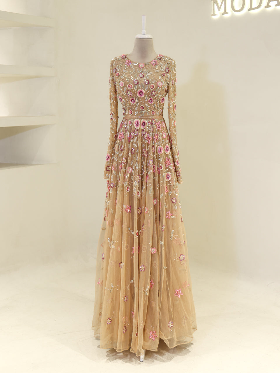 Couture Jasmine Evening Dress - Gold