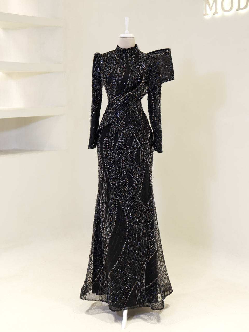 Majesty Evening Dress - Black - view 2