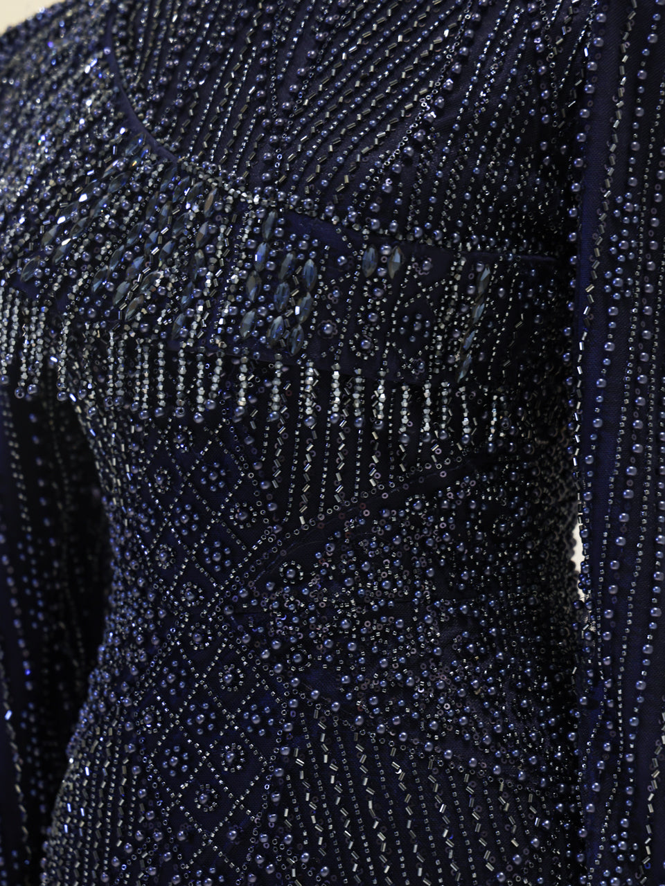 Nadia Evening Dress - Navy - view 4