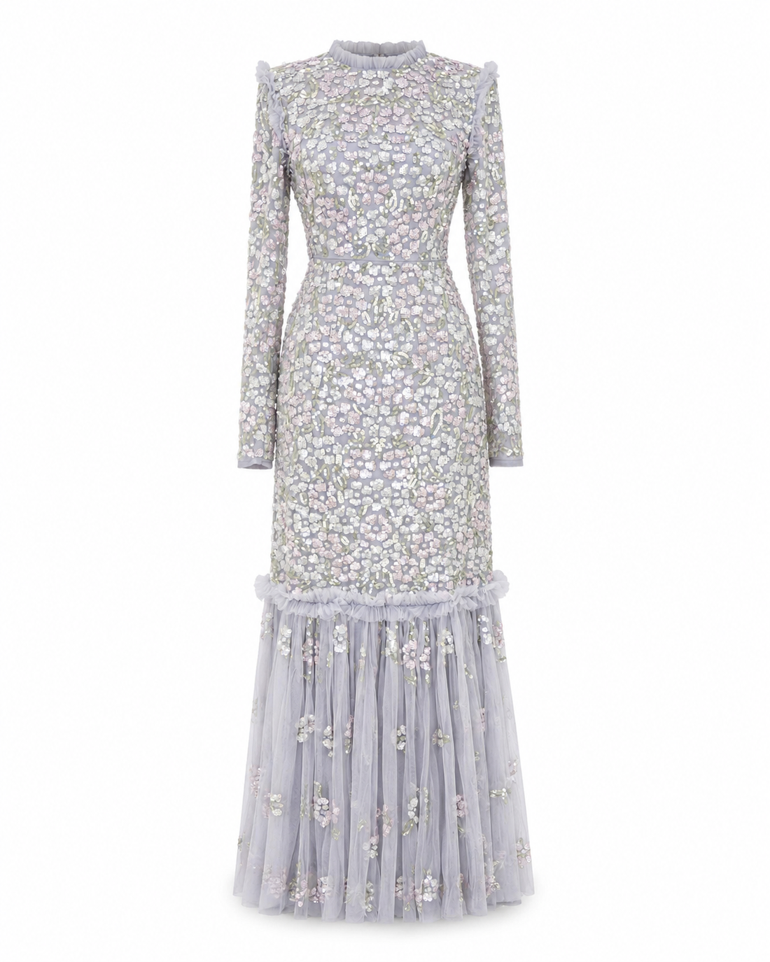 Couture Lilly Evening Dress - Gray
