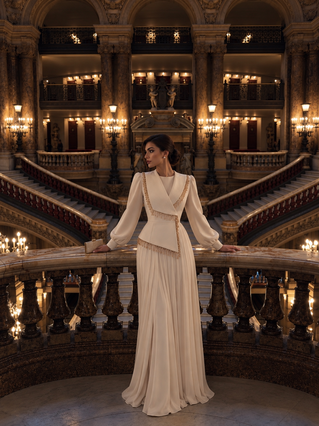 Haneen Dress - Beige