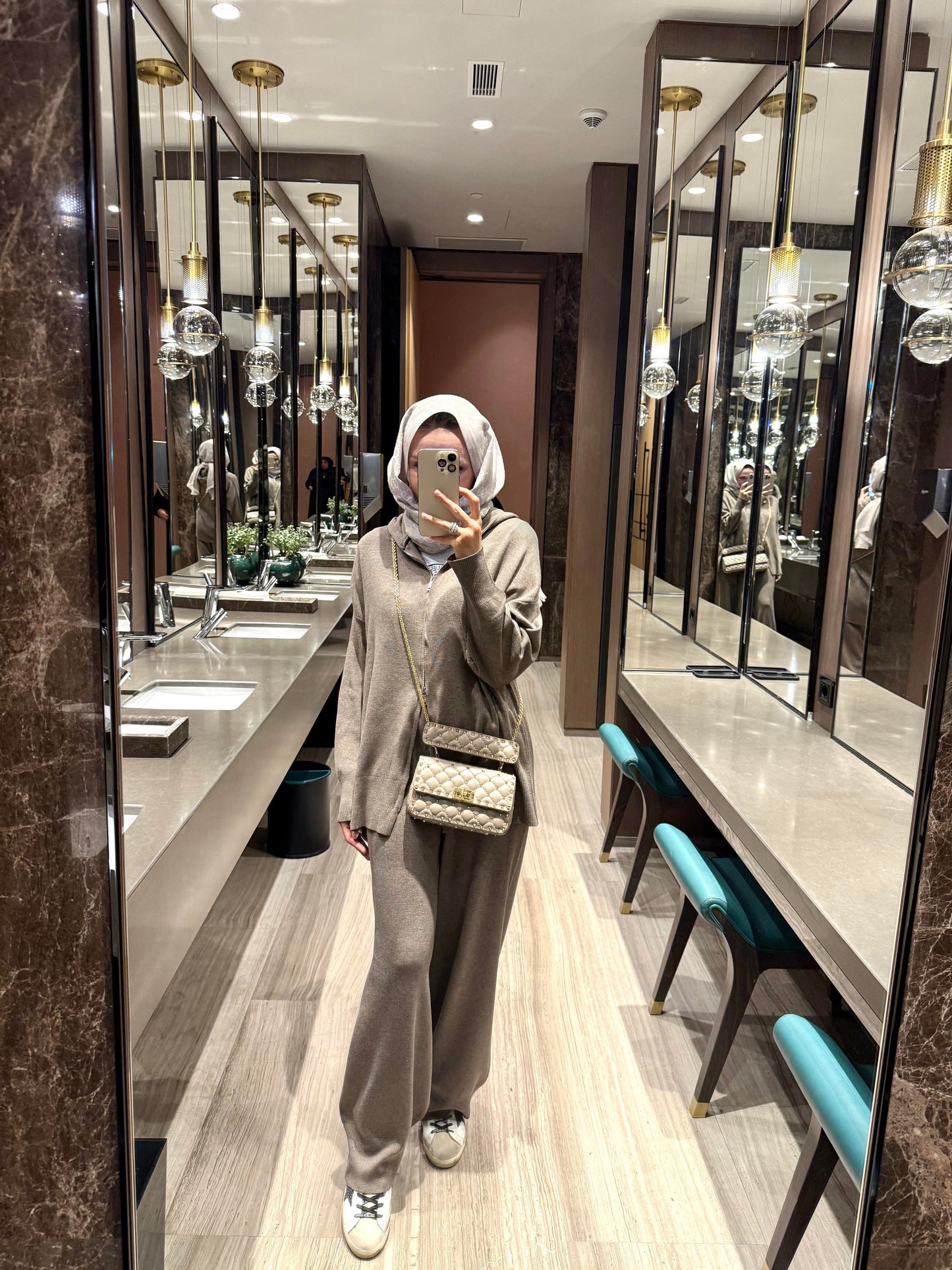 Two-Piece Knitwear Set – Mink