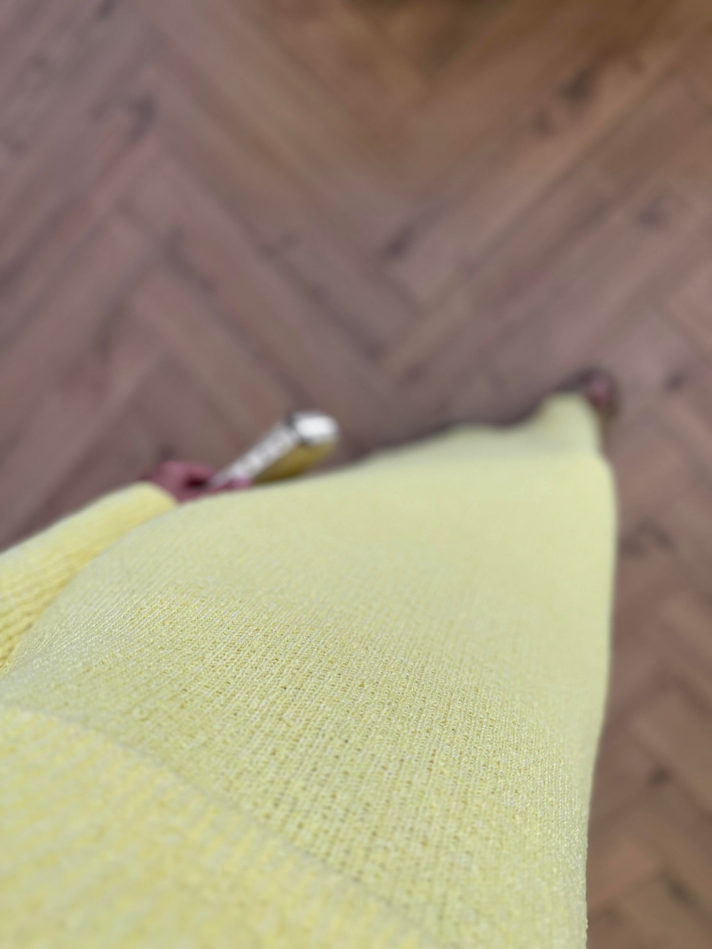 Cape-Detail Knit Dress – Yellow