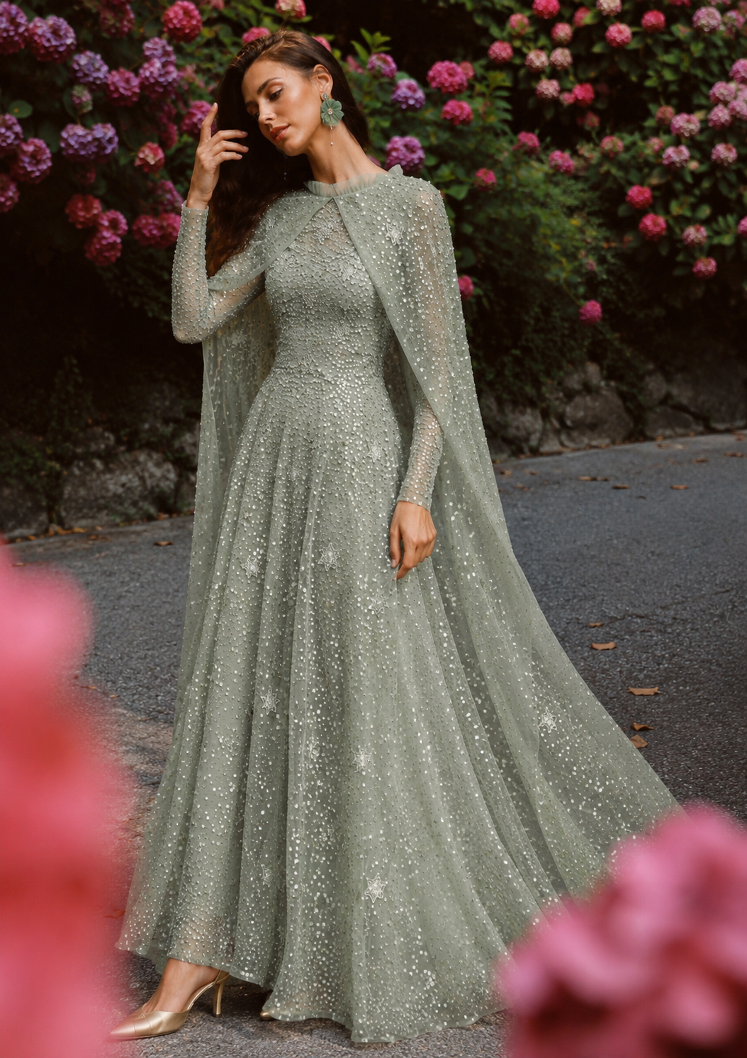 Elaira Evening Dress - Mint