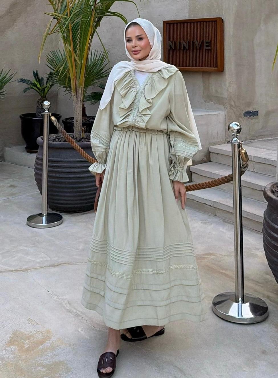 Dosha Skirt Set – Mint Green Colour Two-Piece Outfit