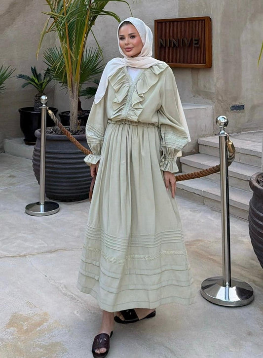 Dosha Skirt Set – Mint Green Colour Two-Piece Outfit