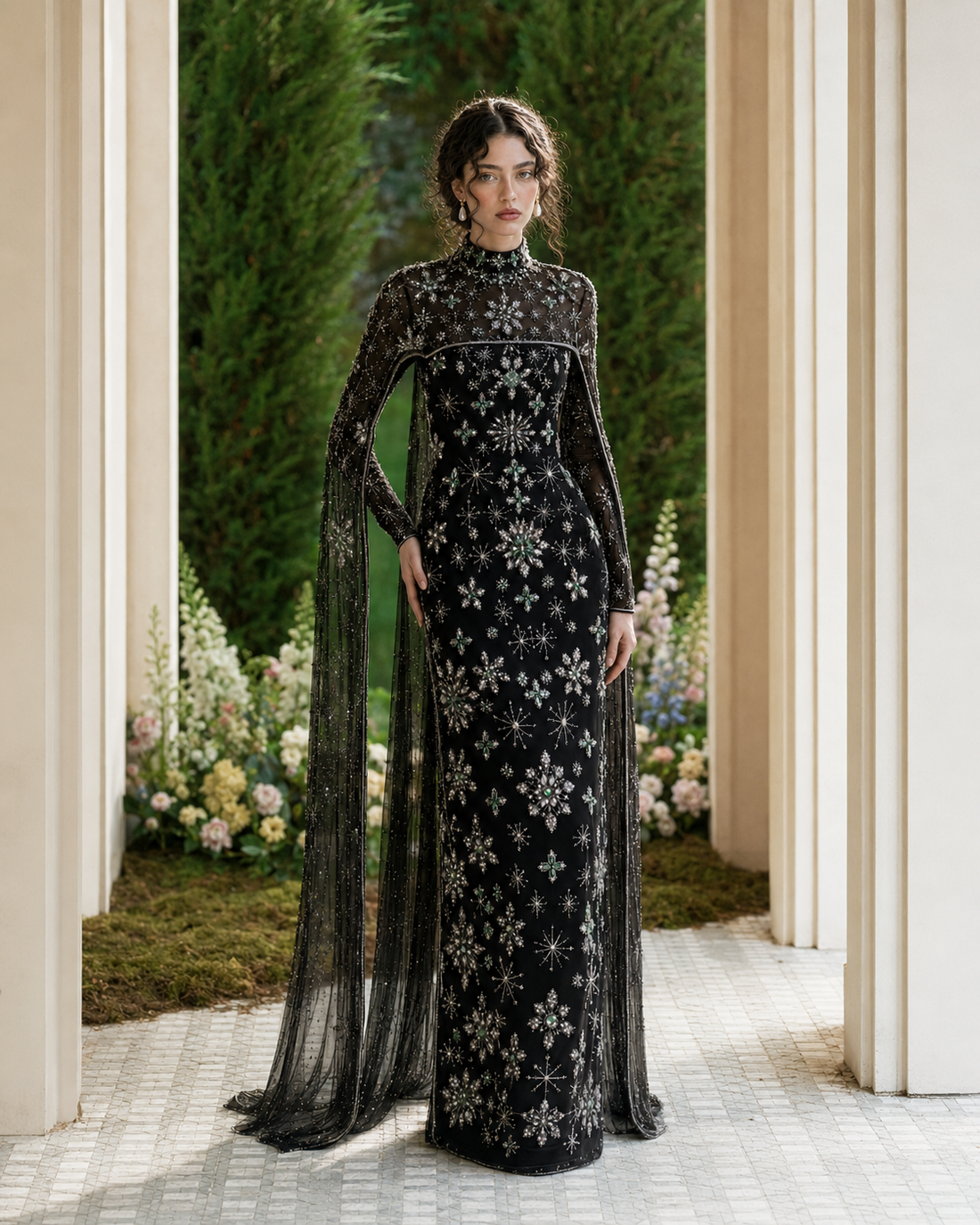 Celestia Couture Evening Dress - Black