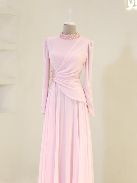 Sofia Crystal Dress- Pink
