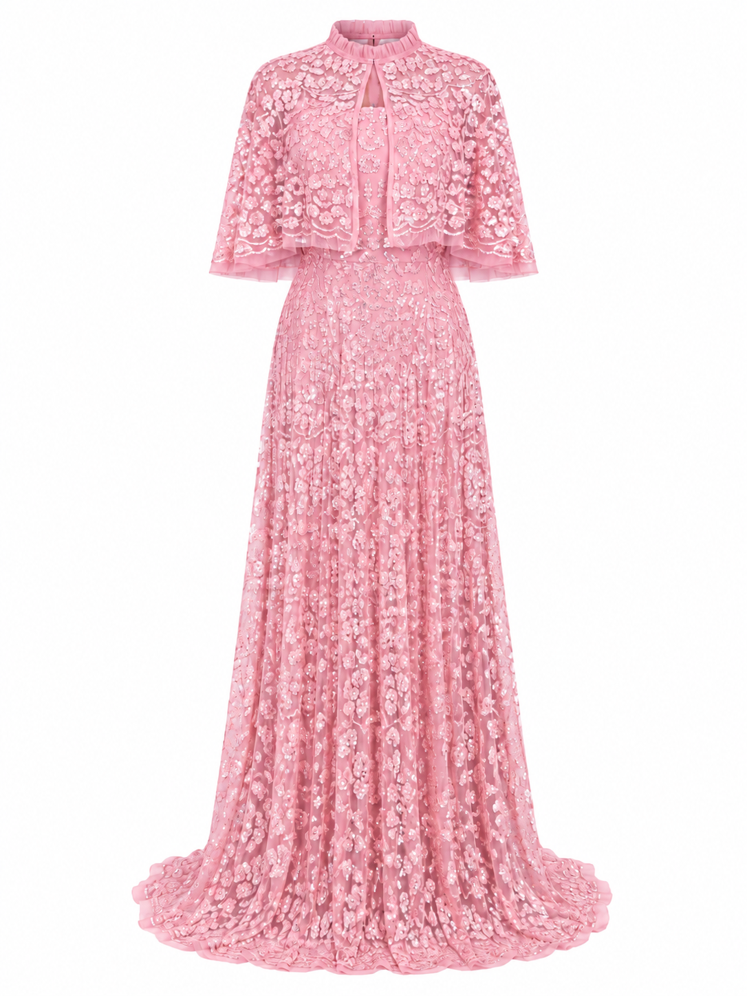 Couture Daisy Evening Dress - Pink