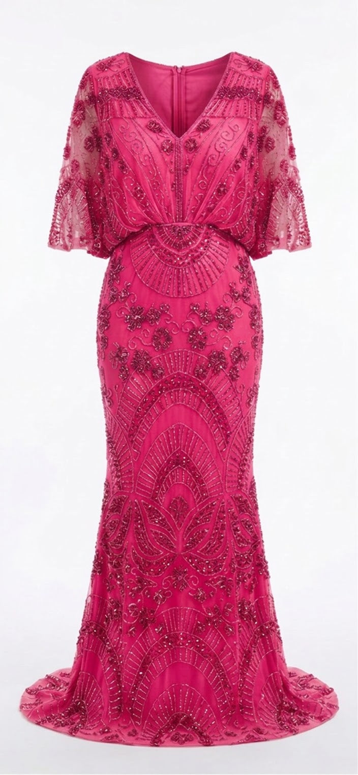 Wisteria Evening Dress – Fuschia