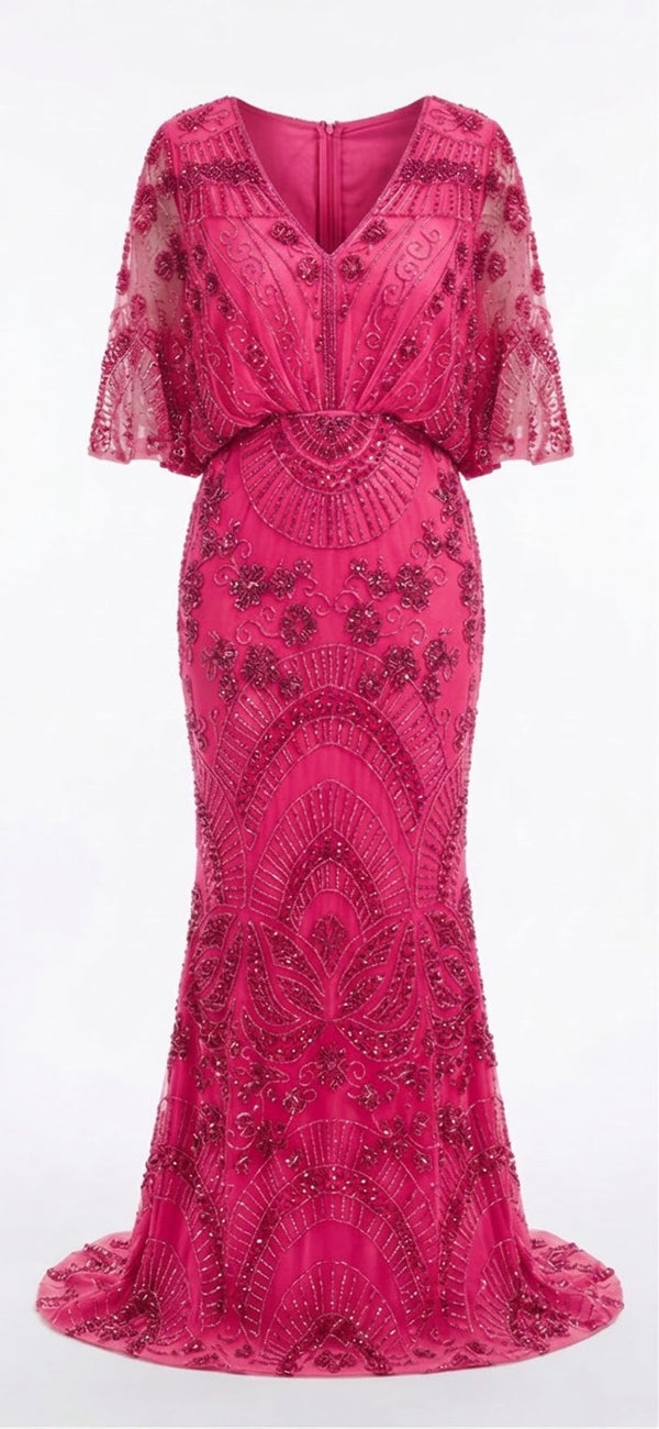 Wisteria Evening Dress – Fuschia