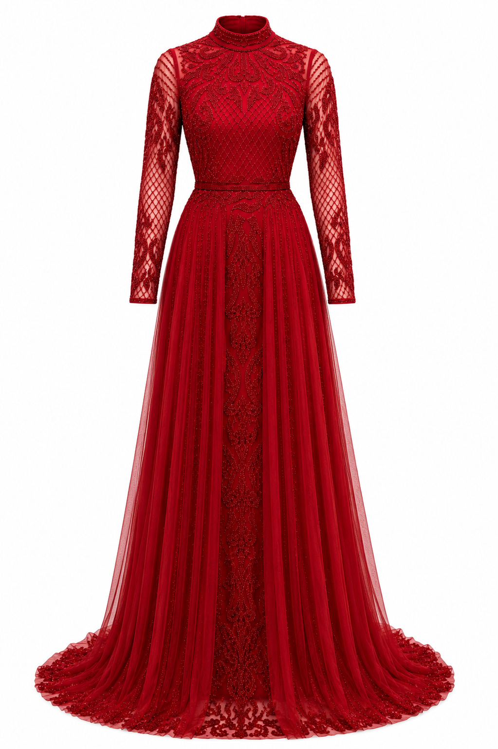 Couture Roxelana Evening Dress - Red