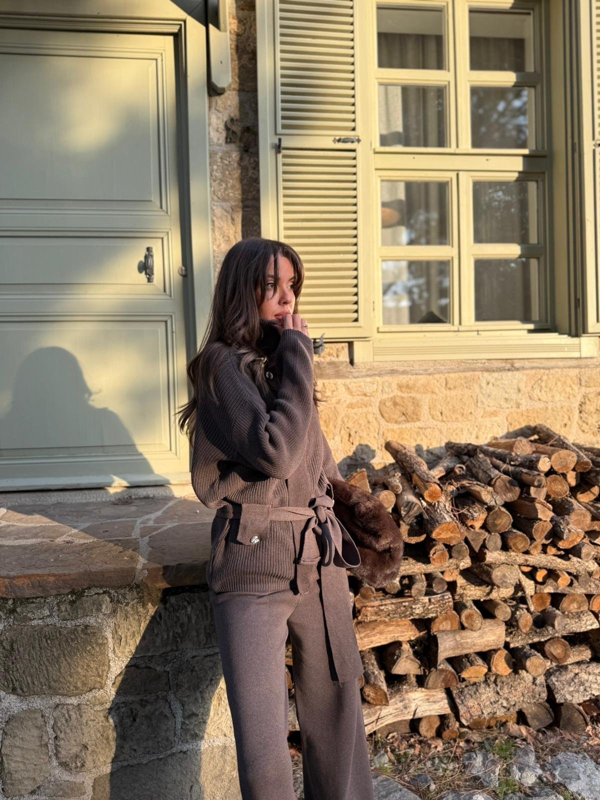 Soft Knit Set – Light Coffee