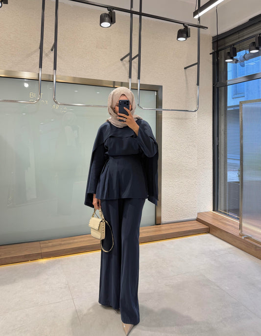 Vanilla Cape Set – Navy Blue