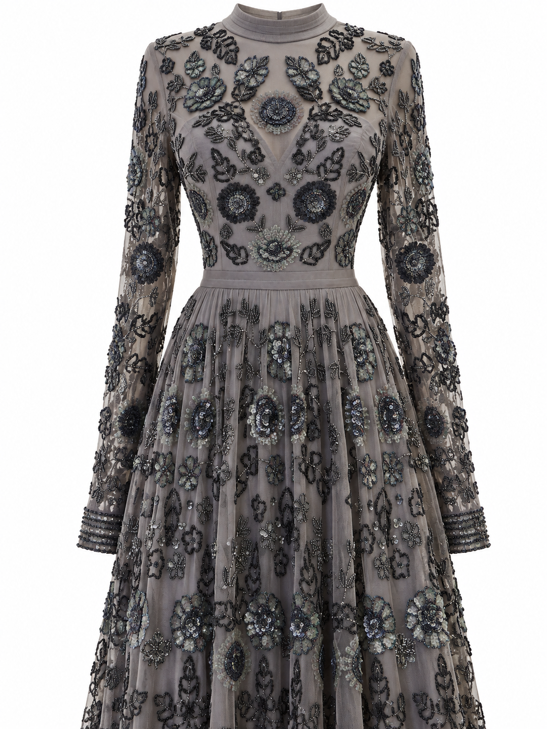 Couture Elowen Evening Dress - Anthracite