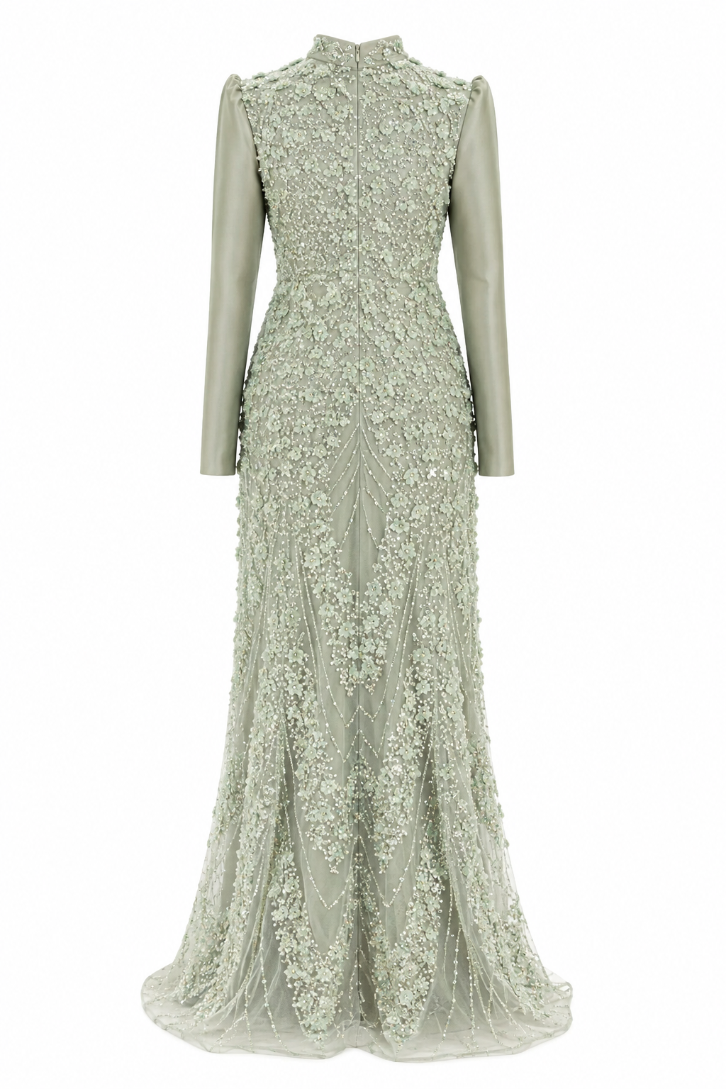 Mimosa Modest Evening Dress - Mint