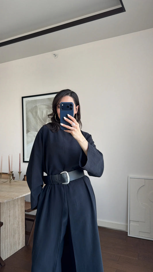 Bandana Detail Three-Piece Co-ord Set- black