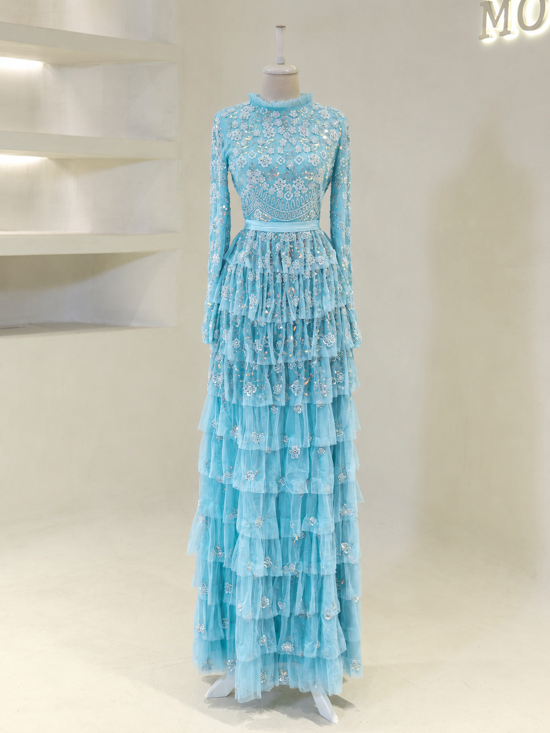 Lillibeth Couture Abiye Elbise - Mint