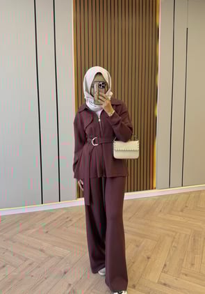 Front-Pocket Oysh Set – Burgundy