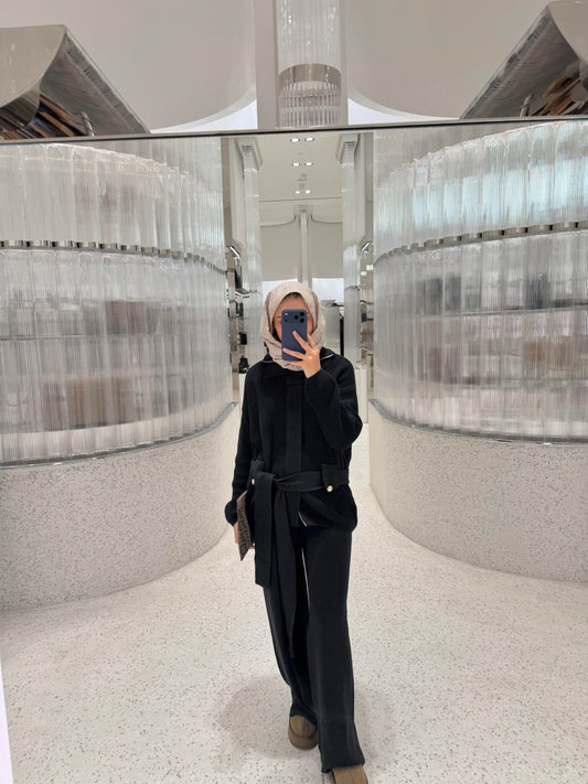 Soft Knit Set – Black