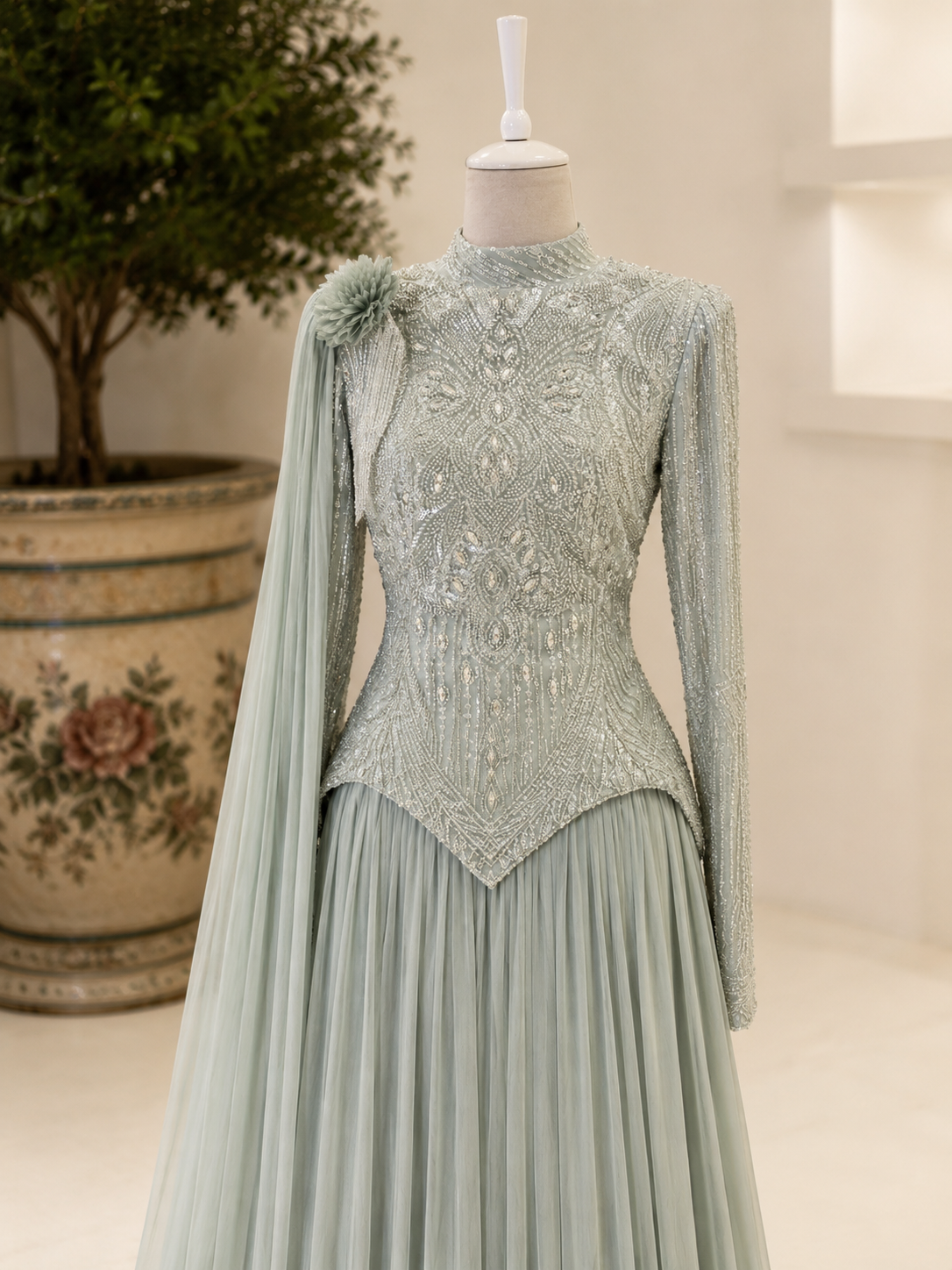 Couture Naia Abiye Elbise - Mint