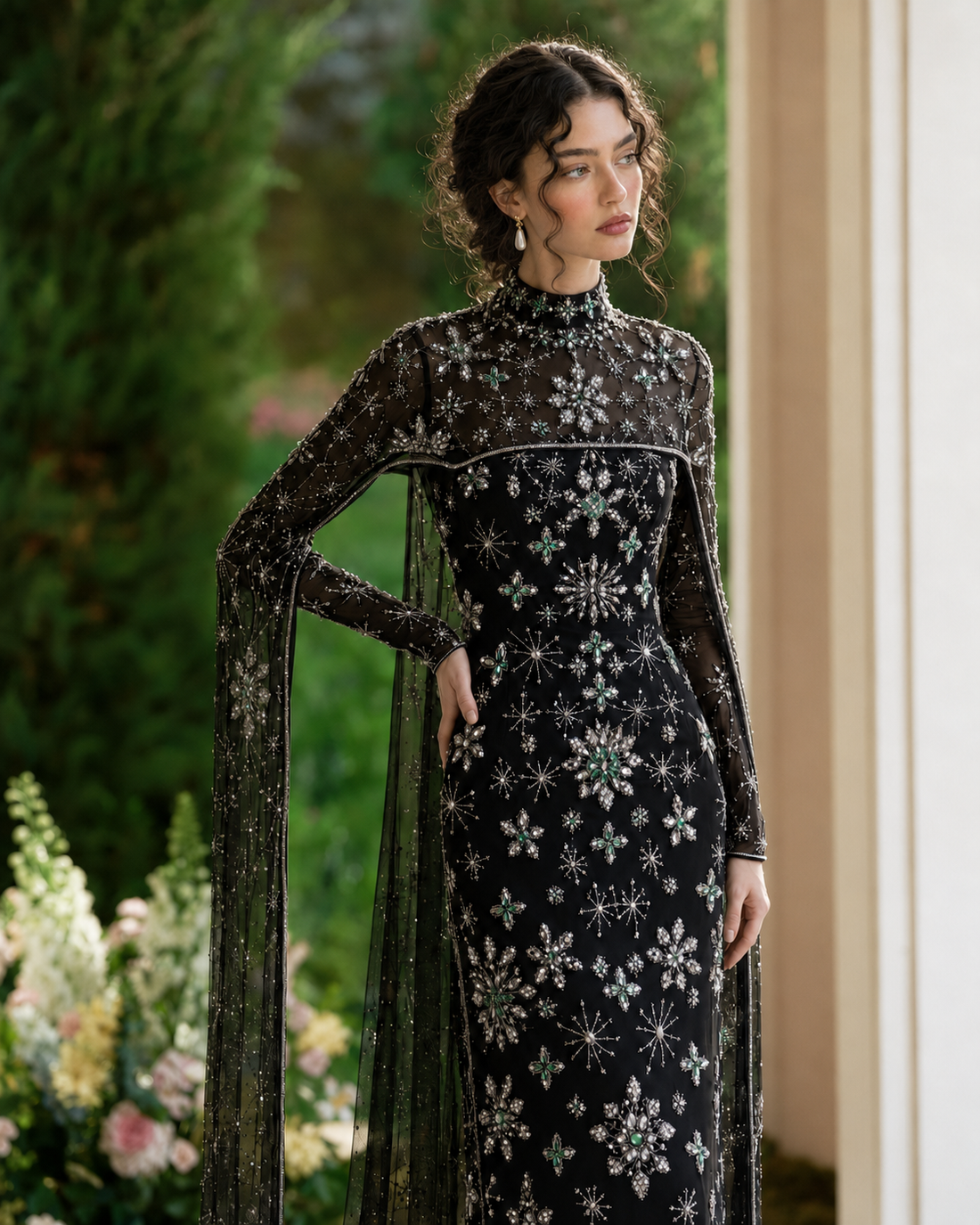 Celestia Couture Evening Dress - Black