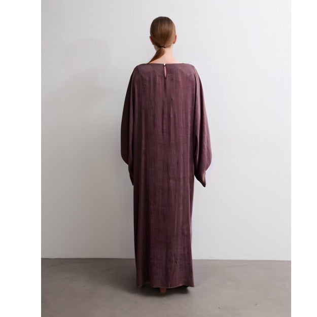 Burgundy Butterfly Dress Abaya