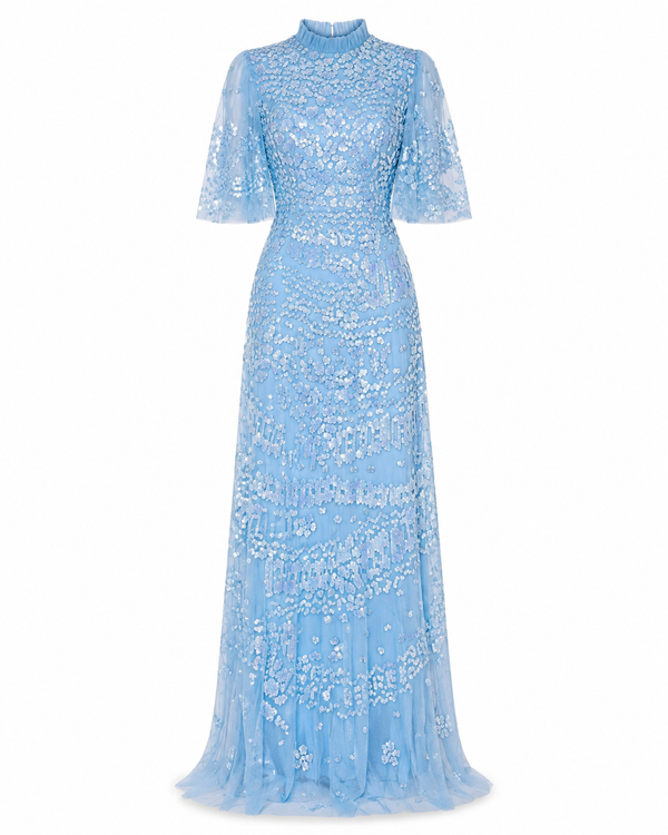 Couture Inaya Evening Dress - Blue