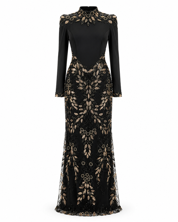 Nadine Black Couture Dress