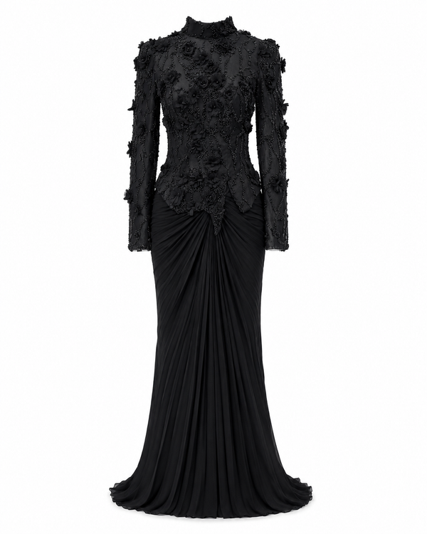 Marie Black Couture Dress