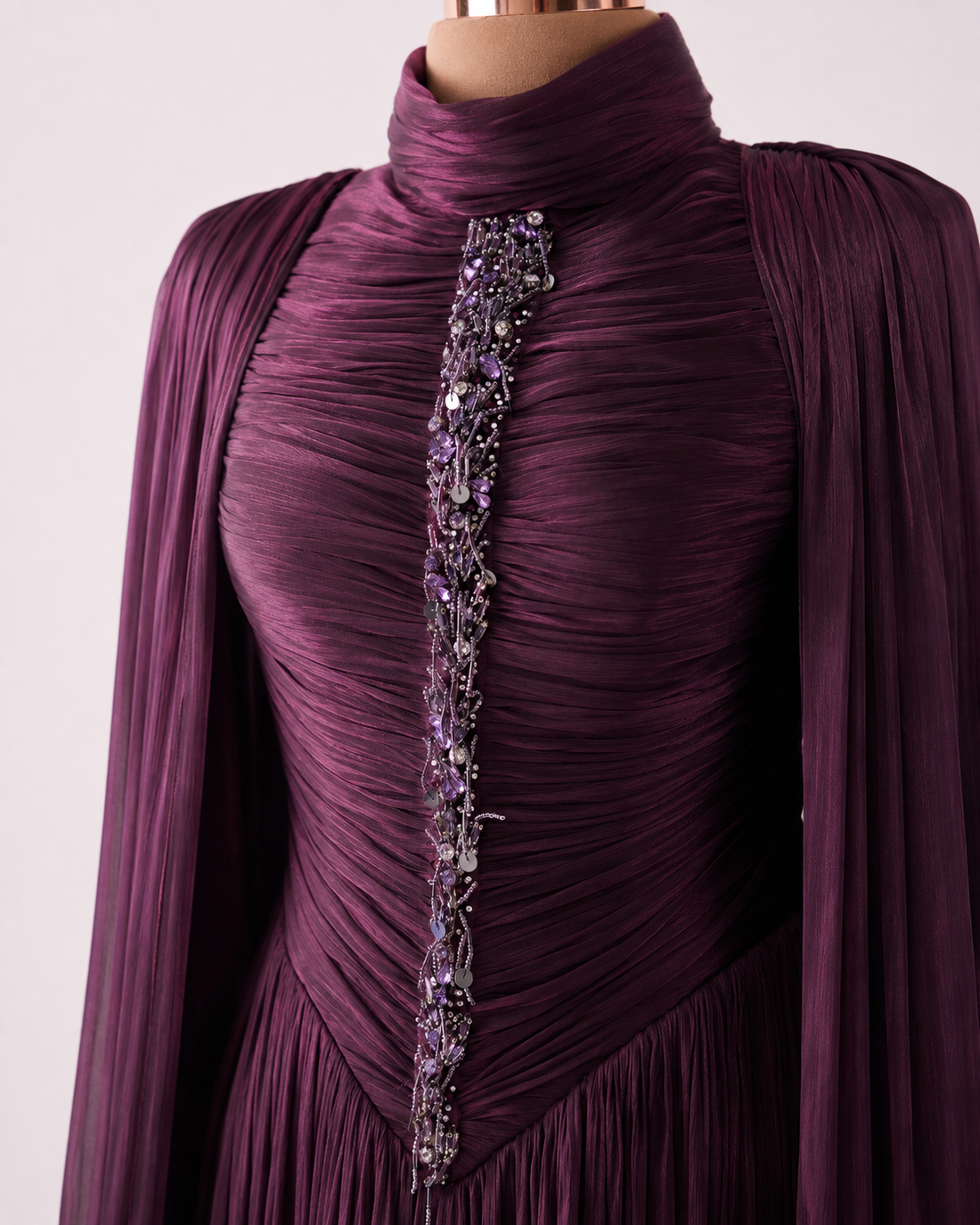 Mona Evening Dress - Plum