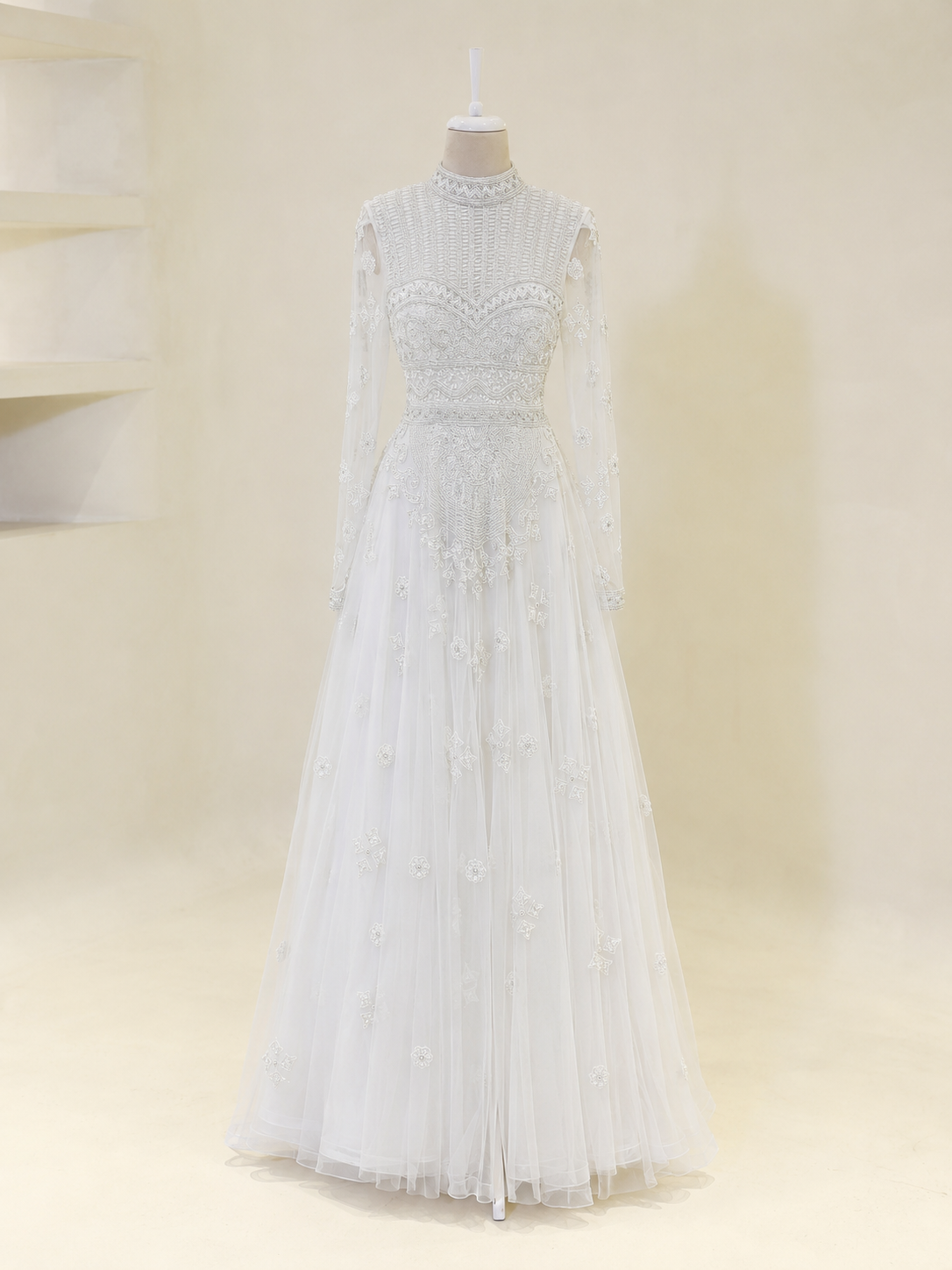 Layla Couture Evening Dress - White