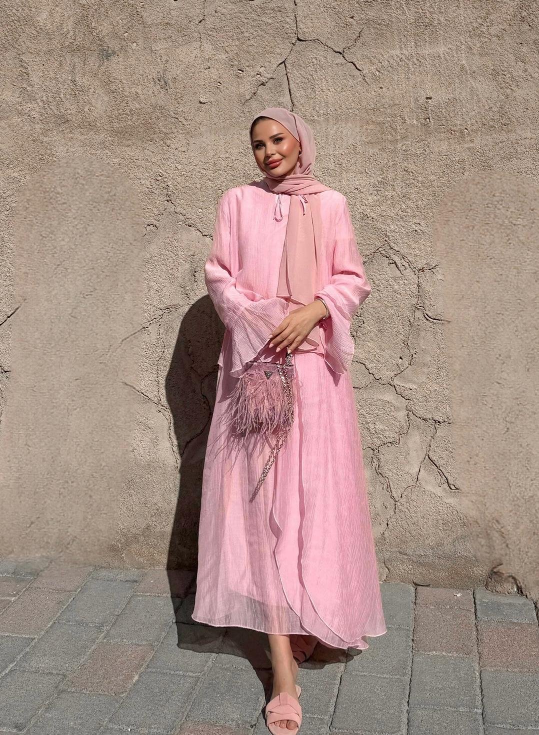 Aurora Flowy Skirt Set – Blush