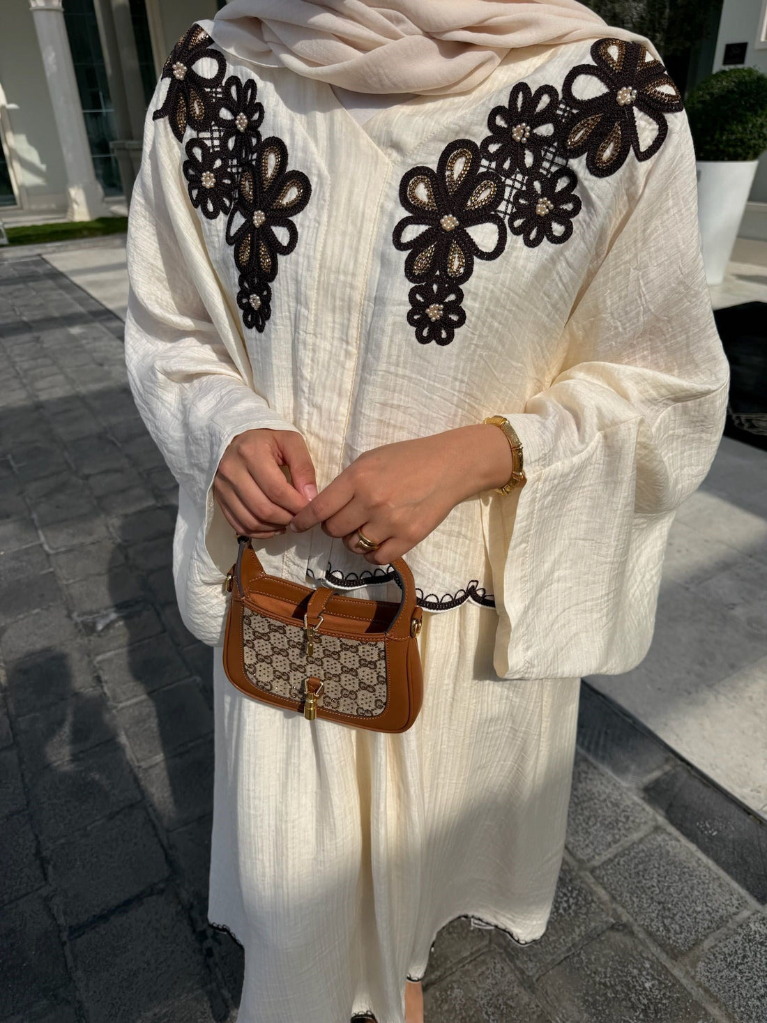 Lace Detailed Skirt Set - White