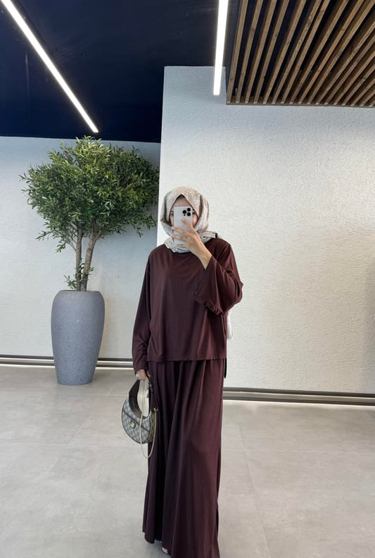 Osho Casual Modal Sets- Brown