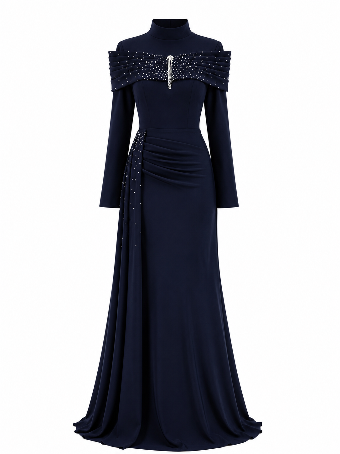 Liyana Evening Dress - Navy