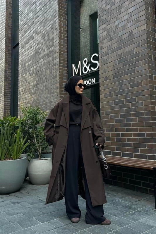Bitter Maxi Oversized Trench Coat – Lined