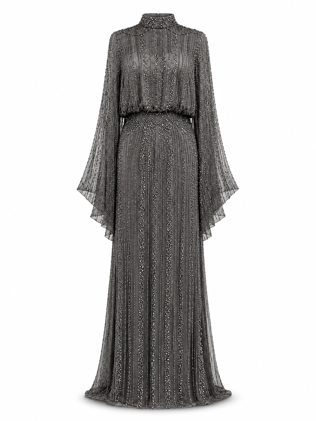 Couture Ghalia Evening Dress - Antrachite