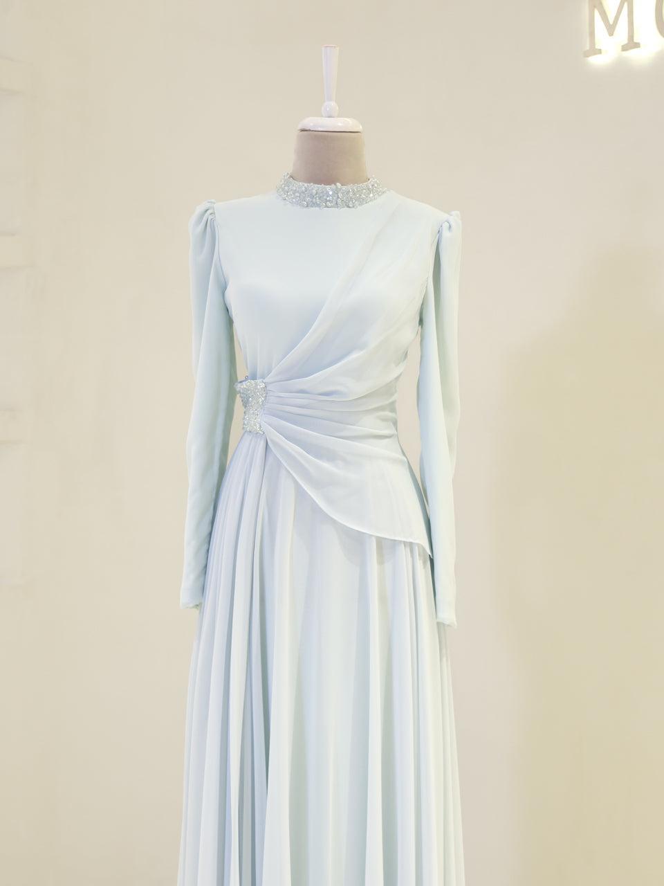 Sofia Crystal Dress- Blue