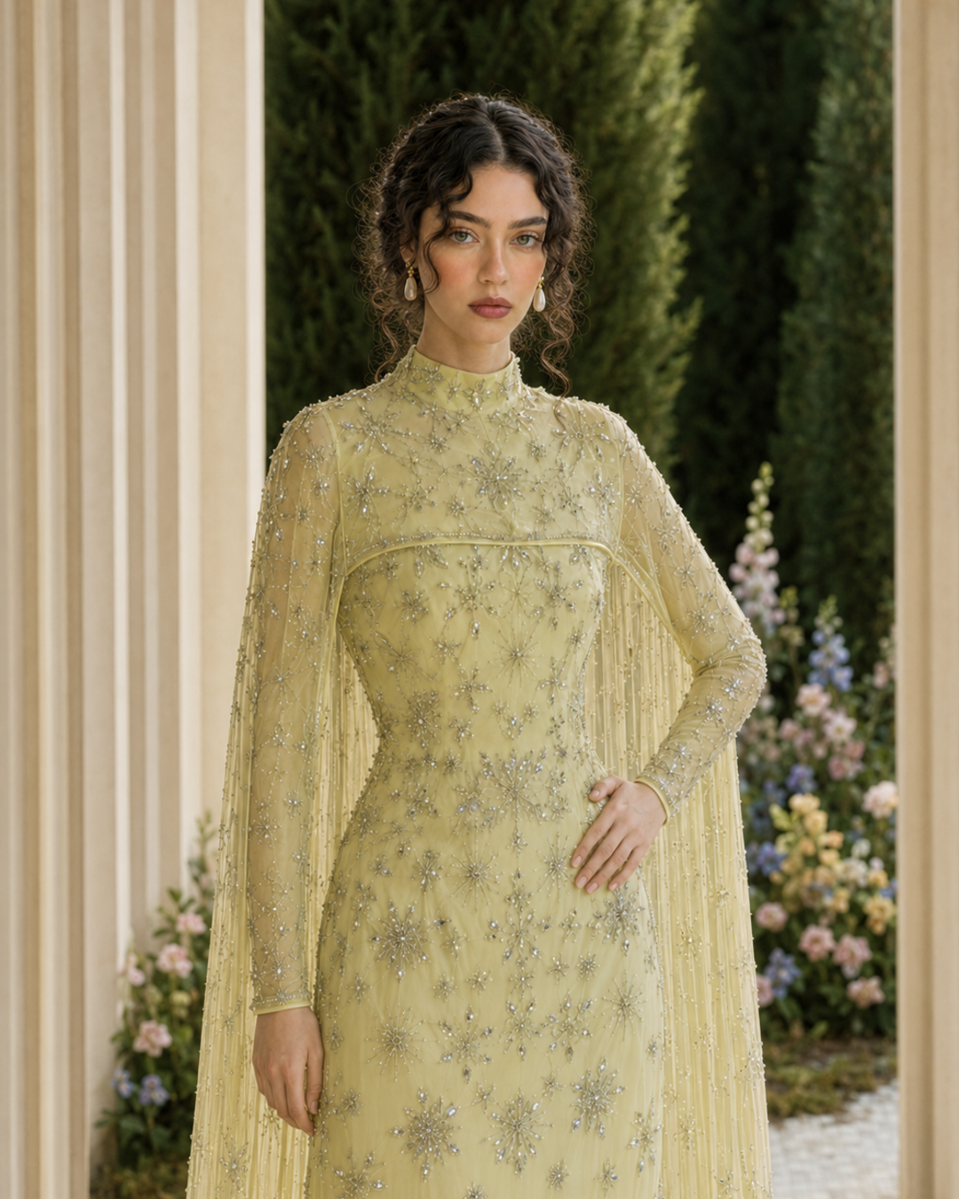 Celestia Couture Evening Dress - Yellow